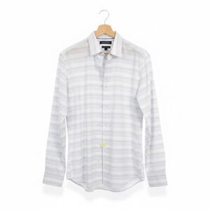 Banana Republic button down shirt Grant Fit horizontal pinstripe Size M